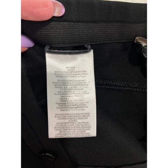 BCBGMAXAZRIA Black Christopher Zippered front Detail Legging Pants XS - Picture 10 of 11